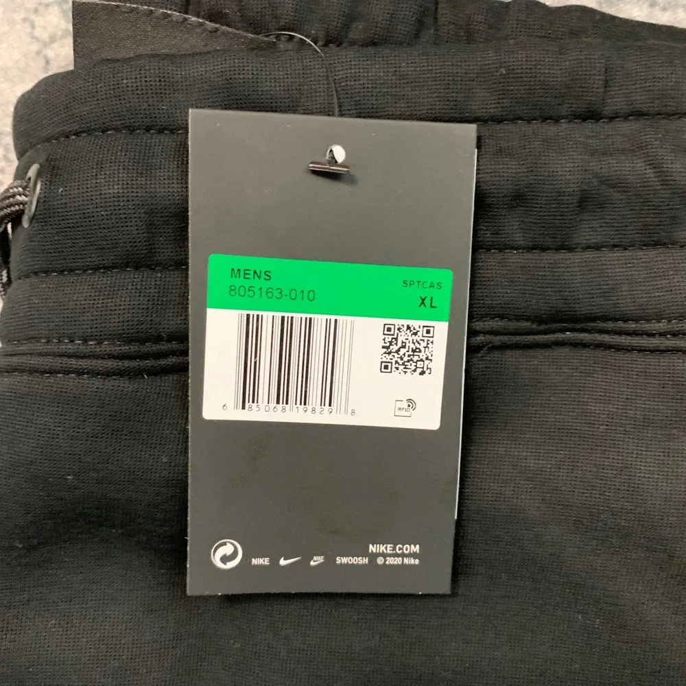Nike Tech Fleece Joggers Mens XL Black Tapered Sweatpants 805163-010 NWT